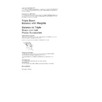 Ohaus Triple Beam TJ611 Mechanical Balance Manual