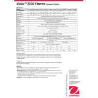 Ohaus Valor 3000 V31 Compact Precision Food Scales Datasheet
