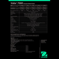 Ohaus Valor 7000 V71 Compact Bench Scales Datasheet