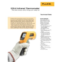 High Temperature Thermometer, Fluke 572-2 Handheld Infrared