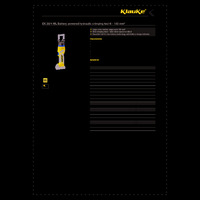 Klauke EK354ML Battery Hydraulic Crimping Tool - Datasheet