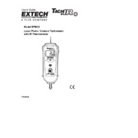 Extech RPM10 Combination Tachometer + IR Thermometer - User Manual