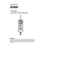 Extech 461995 Combination Contact & Laser Photo Tachometer - User Manual