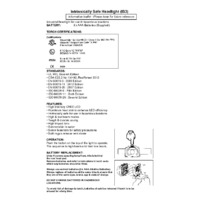Clulite IS3 Intrinsically Safe Headlight - Information Sheet