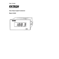 Extech 461950 Panel Mount Tachometer - User Manual