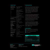 Megger NIM 1000 Network Impedance Meter - Datasheet