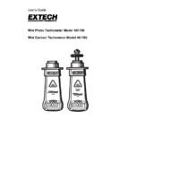 Extech 461750 PocketTach Mini Contact Tachometer - User Manual