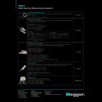 Megger PMM-2 Power Multimeter - Datasheet
