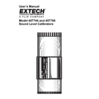 Extech 407766 94 & 114dB Sound Calibrator - User Manual
