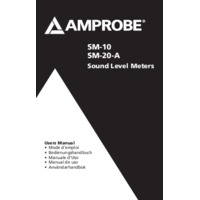 Amprobe SM-20-A Type 2 Sound Meter - User Manual