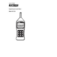 Extech 407750 Type 2 Sound Level Meter with PC Interface - User Manual
