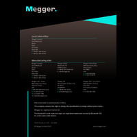 Megger AVO215 CATIII TRMS Multimeter User Guide