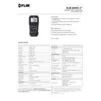 Teledyne FLIR DM93-2 Industrial Digital Multimeter - Datasheet