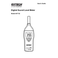 Extech 407732 Low & High Range Sound Level Meter - User Manual