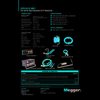Megger GL 660-1 Earth Fault Locator Set Datasheet