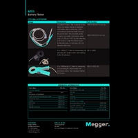 Megger BITE5 Battery Tester Datasheet