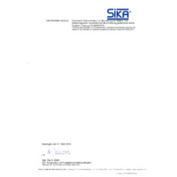 Sika Temperature Calibrator TP 18200 E Certificate - Certifications & Declarations