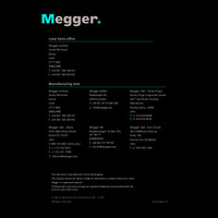Megger KC-C Series Reels User Manual