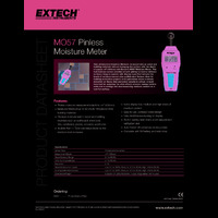 Extech MO57 Pinless Moisture Meter Datasheet