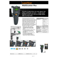 Laserliner MultiScanner Plus Datasheet