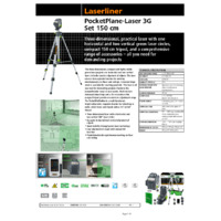 Laserliner PocketPlane Laser 3G Set Datasheet