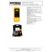 Martindale TEK500 Microwave Leakage Detector Kit - Datasheet
