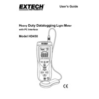 Extech HD450 Datalogging Heavy Duty Light Meter - User Manual