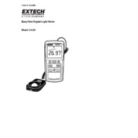 Extech EA30 EasyView Wide Range Light Meter - User Manual