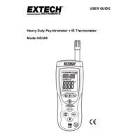 Extech HD500 Psychrometer with Infrared Thermometer - User Manual