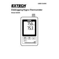 Extech SD500 Humidity & Temperature Datalogger - User Manual