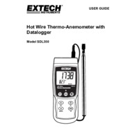 Extech SDL350 Anemometer - User Manual