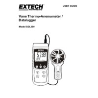 Extech SDL300 Metal Vane Anemometer - User Manual
