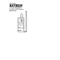 Extech 407123 Anemometer - User Manual