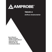Amprobe TMA-40 Anemometer - User Manual