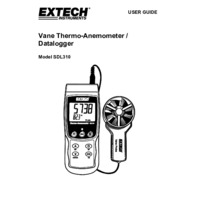 Extech SDL310 Thermo Anemometer - User Manual