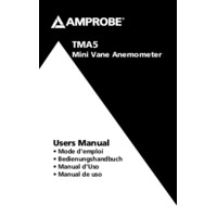 Amprobe TMA5 Mini-Vane Anemometer - User Manual