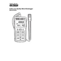 Extech EA80 EasyView Indoor Air Quality Meter - User Manual
