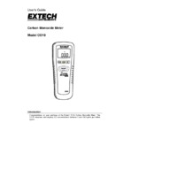 Extech CO10 - User Manual