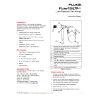 Fluke LTP-1 Instruction Sheet