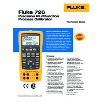 Fluke 726 Precision Multifunction Process Calibrator - Datasheet