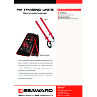Seaward PR Series HV Neon Phasing Units - Datasheet
