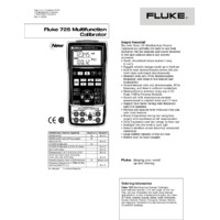Fluke 725 Multifunction Process Calibrator - Datasheet