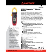Amprobe ACDC-54NAV Clamp Meter - Datasheet
