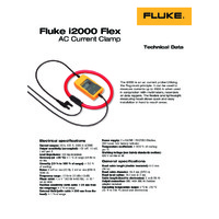 Fluke i2000 Flexible Current Clamp - Datasheet