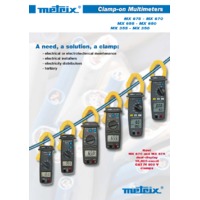 Chauvin Arnoux MX Series Clamp Meters - Datasheet