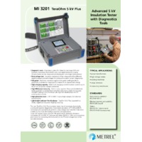 Metrel MI3201 TeraOhm 5kV Plus Insulation Tester - Datasheet