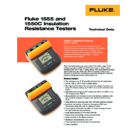 Fluke 1550C Insulation Resistance Tester - Datasheet