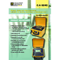 Chauvin Arnoux CA6240 Microhmmeter - Datasheet