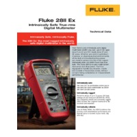 Fluke 28 II Ex Intrinsically Safe Multimeter - Datasheet