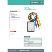 Kewtech KEW8031F - Datasheet